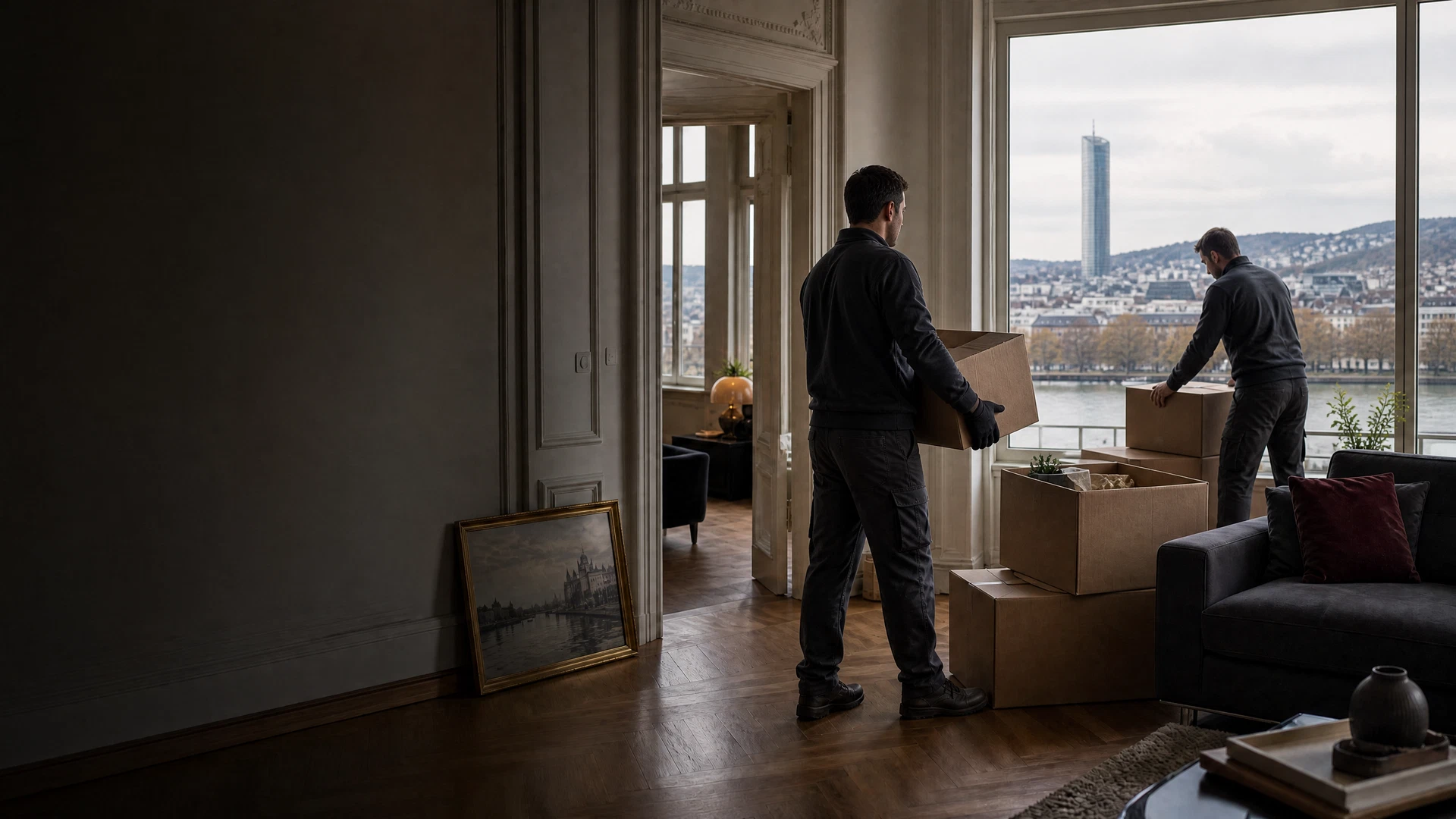 Professionelle Entrümpelung in Bonn mit Rheinpanorama und Post Tower