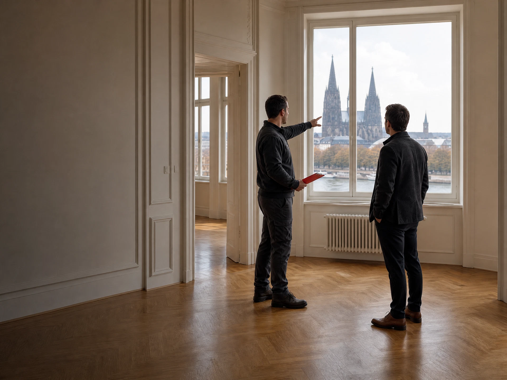 Kontrolle einer geräumten Fläche vor der Übergabe in Entrümpelung & Haushaltsauflösung in Aachen | MY Projekt